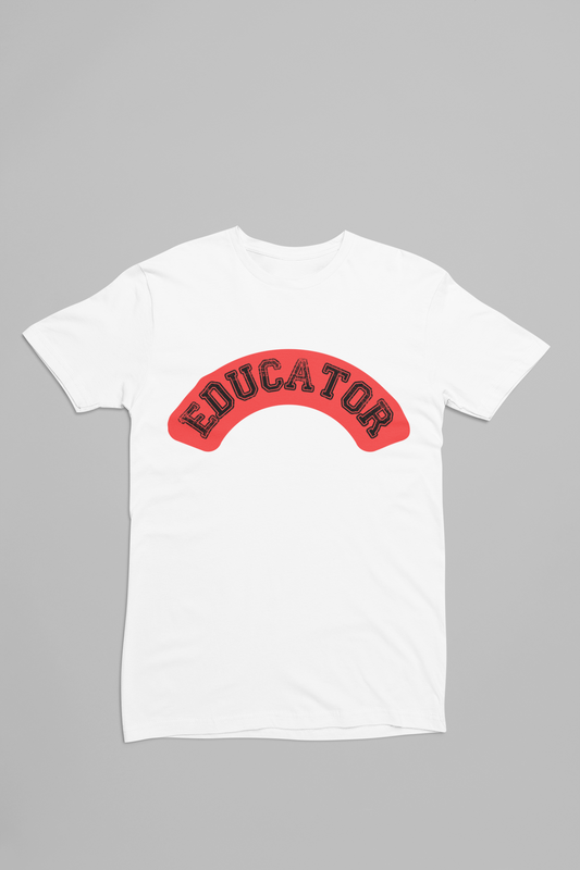 Red and Black Educator tee