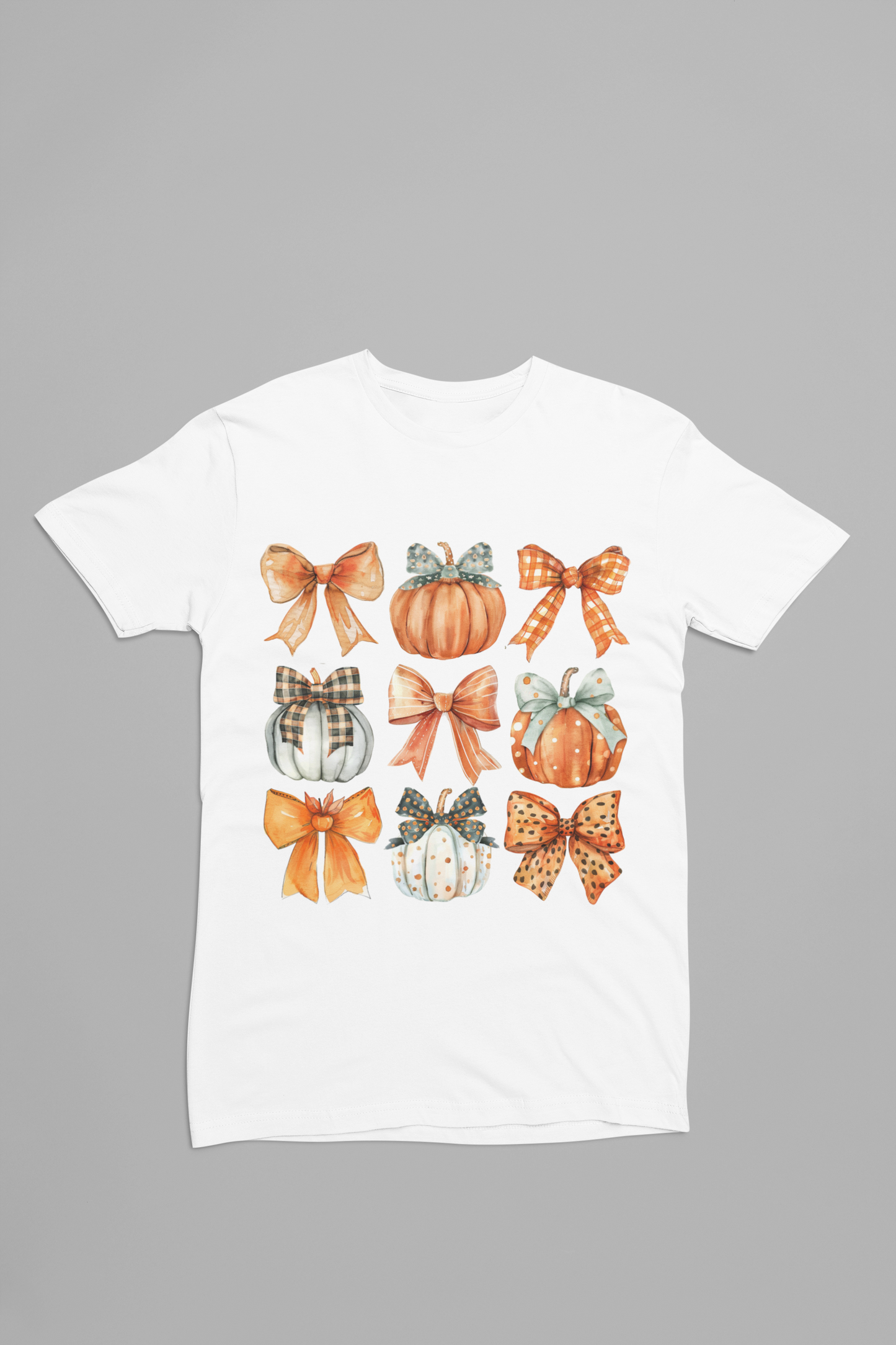 Bows and Pumpkins Fall tee